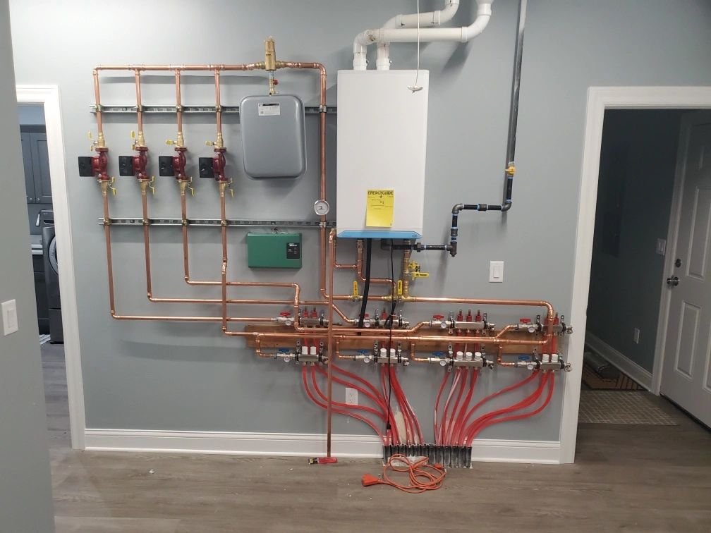 Heating Installation - In floor heat setup